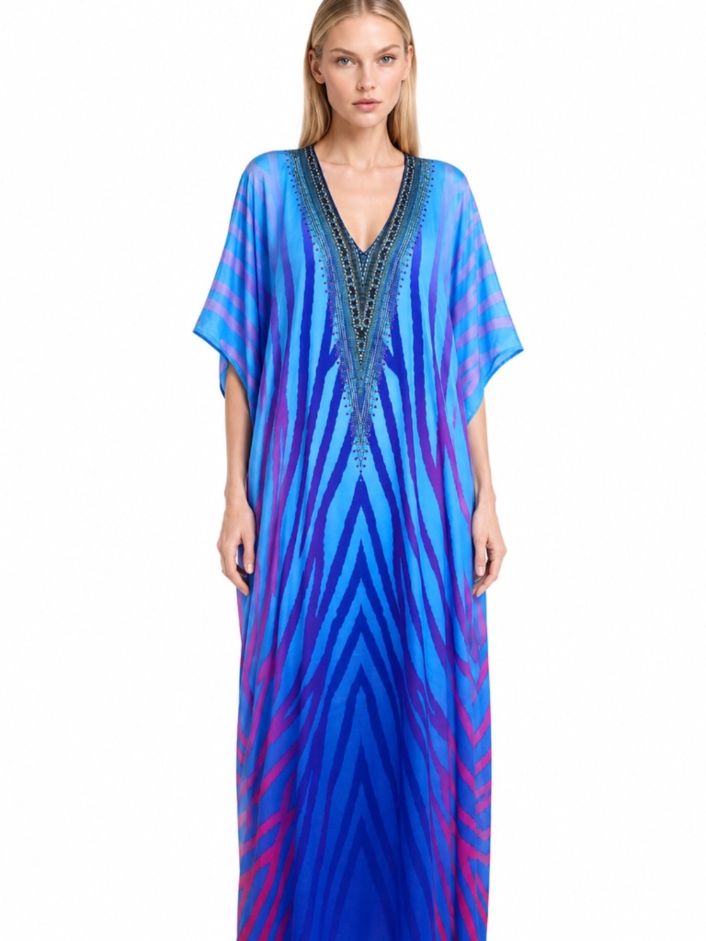 Designer Kaftan Sale - Women's Caftans & Long Kaftan Printed maxi Caftan Dress